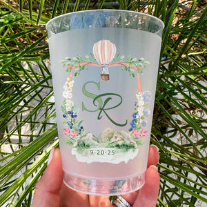 Full Color Hot Air Balloon Crest Shatterproof Cups