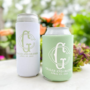 Coordinating Monogrammed Event Can Coolers