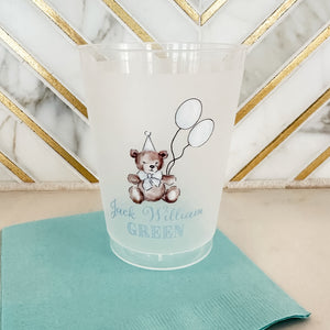 Full Color Teddy Bear Birthday Shatterproof Cups