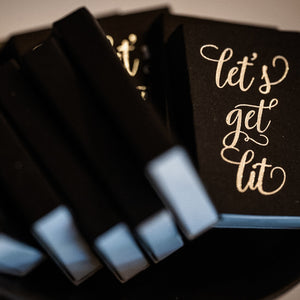 Let's Get Lit Custom Wedding Matches - Foil Printed Matches