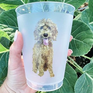 Full Color Custom Dog Art Frosted Cups