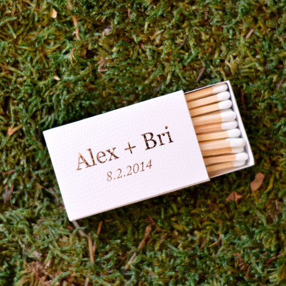 Clear Lucite Matchbox with 50 Wooden Matches