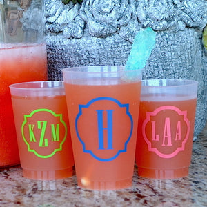 Custom Frost Flex Plastic Cups with Names