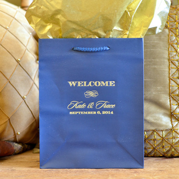 Personalized Couple's Wedding Gift Bags - GB Design House