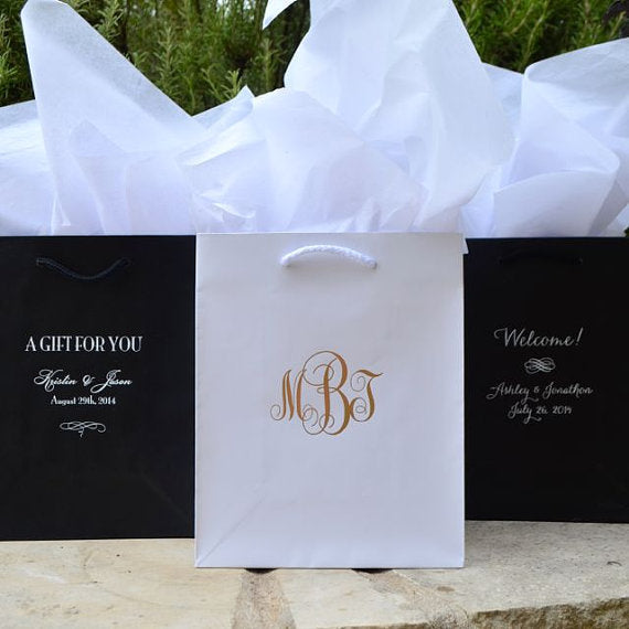 Monogrammed 2025 gift bags