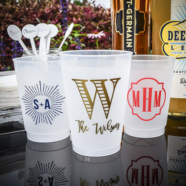 Personalized Engagement Party Cups - GB Design House