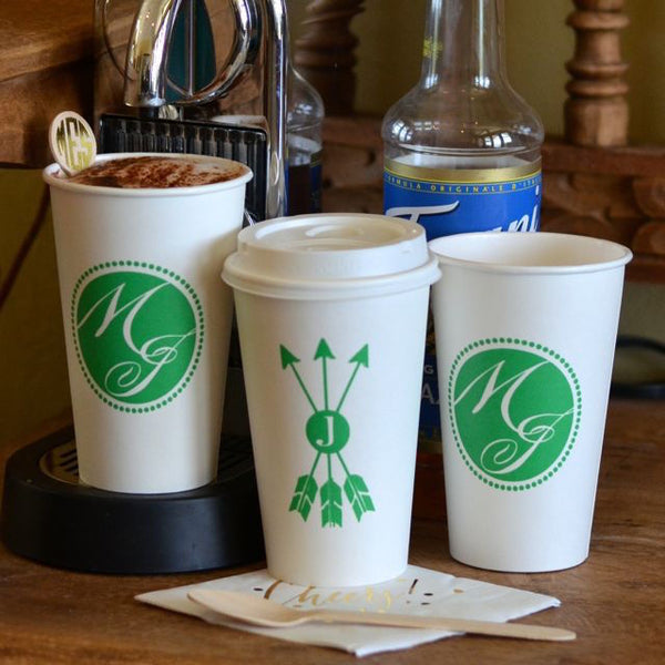 Custom Paper Coffee Cups, Company Logo Coffee Cups, Paper Cups, Paper Party  Cups, Wedding Cups, Personalized Cups, Coffee Bar, Hot Chocolate 