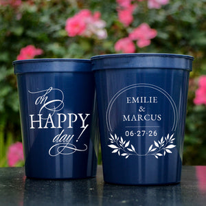 Oh Happy Day Stadium Cup Favors