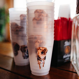 Personalized Shatterproof Full Color Dog Cups