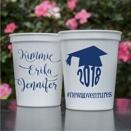 Personalized Cups, Personalized Party Cups, Plastic Cups Personalized,  Stadium Cups, Birthday Cups, Personalized Cups With Lids and Straws 