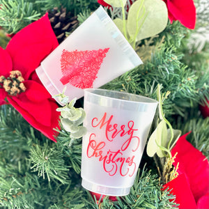 Personalized Merry Christmas Shatterproof Cups