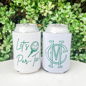 Golf Themed Can Cooler Favors