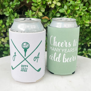 Let's Par-tee Golf Themed Can Coolers