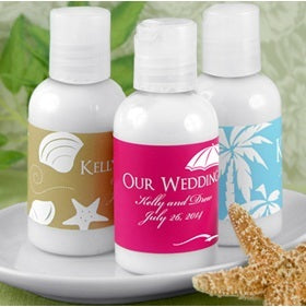 Personalized Hand Lotion Wedding Favors