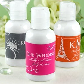 Personalized Hand Lotion Wedding Favors