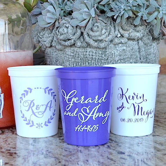 Stadium Custom Plastic Cups - 12 oz., Custom Tumblers