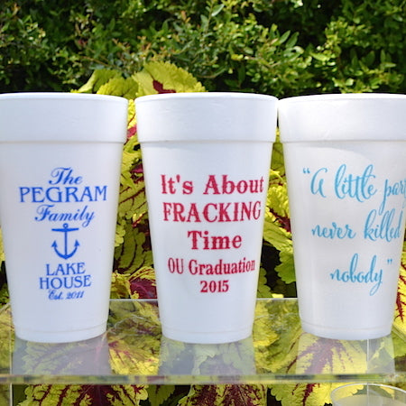 Beach Cup, Beach Cups, Vacation Cups, 20 Ounce Styrofoam Cups, Event Cups,  Beer Cups, Drink Cups, Beach, Personalized Cup, Stryrofoam 