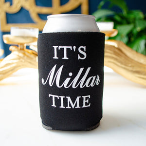 Custom Last Name Phrase Can Cooler Party Favors