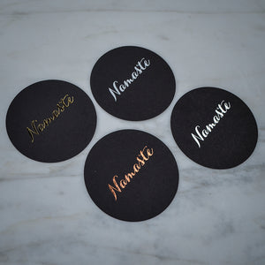 Custom Namaste Drink Coasters