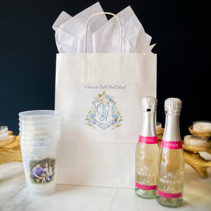 Full Color Wedding Crest Paper Bags