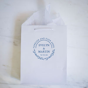 Personalized White Wedding Welcome Bag Favors