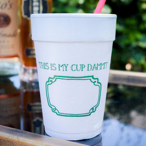 Custom "This Is My Cup" Party Styrofoam Cups