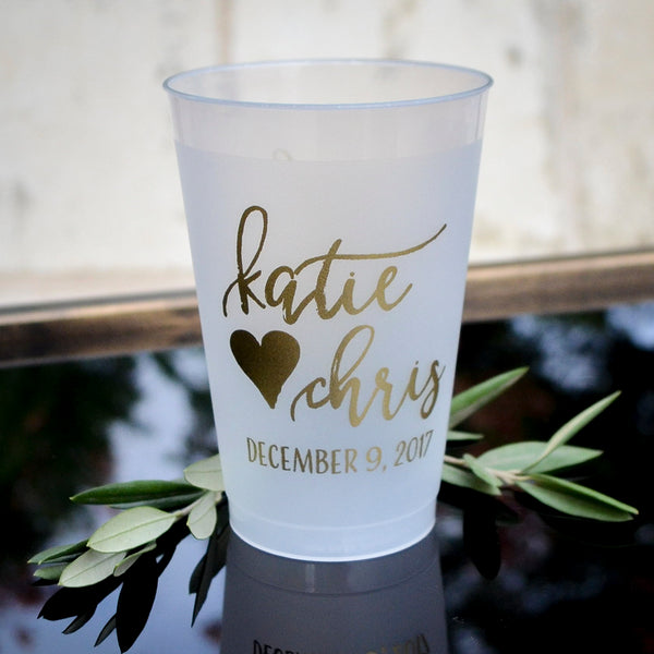 Printed Wedding Cups - Personalised