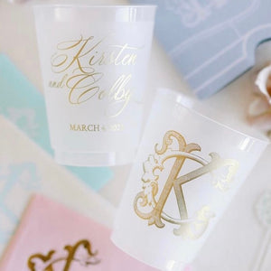 Custom Gold Ink Frosted Cups