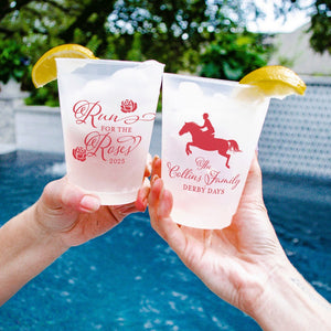Custom Run For The Roses Derby Shatterproof Cups