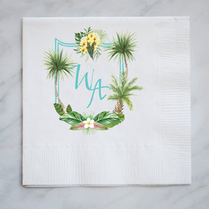 Tropical Full Color Coined 3ply Napkins