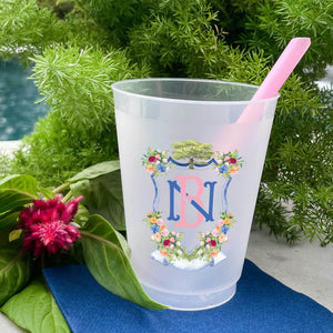 Full Color Tree Crest Shatterproof Cups