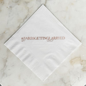 Personalized Hashtag Dinner Size 3ply Napkins
