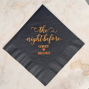 The Night Before Dinner Size 3ply Napkins