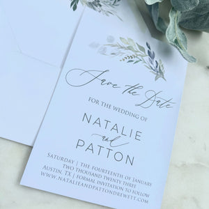 Custom Digital Full Color Save the Date Cards