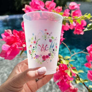 Custom Full Color Floral Shatterproof Cup