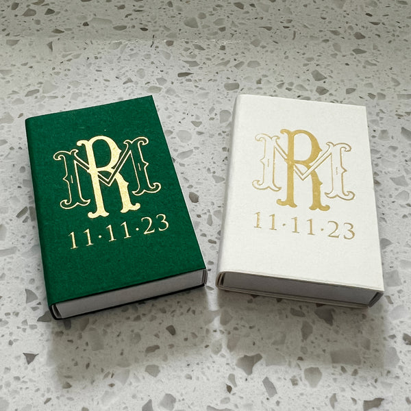 Premium Duogram Wedding Matches - GB Design House