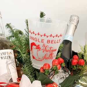 Jingle Bells & Shotgun Shells Christmas Shatterproof Cups