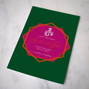 Digital Save The Date Full Color Printed Invitations