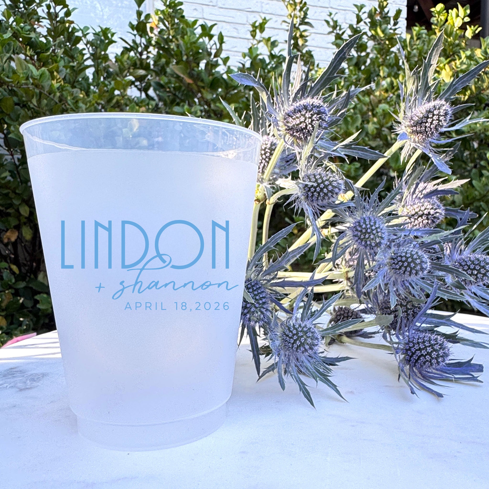 Printed Wedding Shatterproof Cups