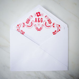 Customized Mexican Fiesta Letterpress Invitations