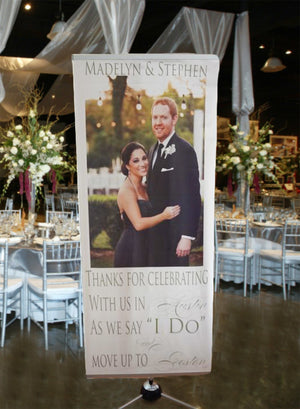 Custom Wedding Photo Banner