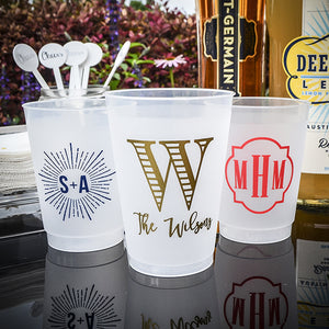 Personalized Initial Shatterproof Party Cups