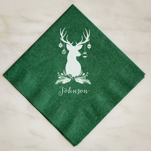 Christmas Holiday Deer Napkins - 100