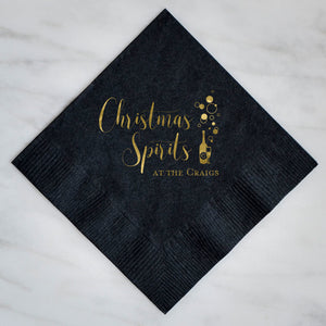 Personalized Christmas Spirit Napkins - Set of 100