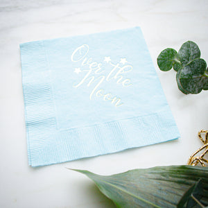 Over the Moon Baby Shower Napkin