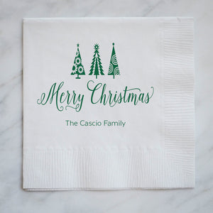 Personalized Holiday Party Napkins - Set of 100