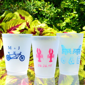 Custom Printed Frost Flex Wedding Cups