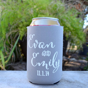 Personalized Drunk On Love Party Can Coolers