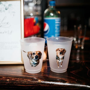 Personalized Shatterproof Full Color Dog Cups