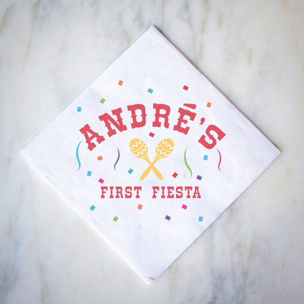 First Fiesta Color First Fiesta Full Color Birthday Party Napkins - GB Design House